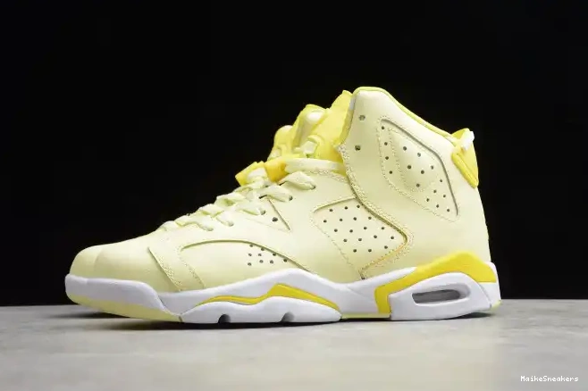 MaikeSneakers Floral (GS) Jordan 6 Yellow 543390-800 Dynamic Retro Air 0426